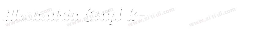 Alexandria Script R字体转换